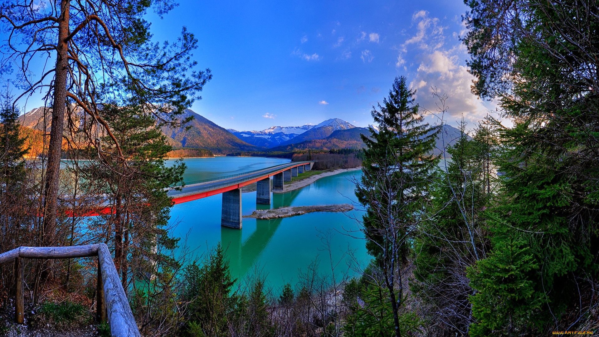 lake sylvenstein, bavarian alps, ������, - �����, lake, sylvenstein, bavarian, alps